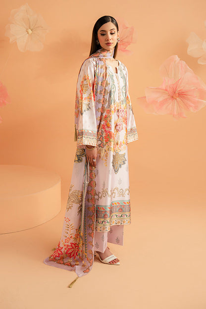 Imrozia Premium | Amelia Printed Silk | SP-157 Lilac Opulence - Luxury Dress - available at Maria Faisal in UK and USA.