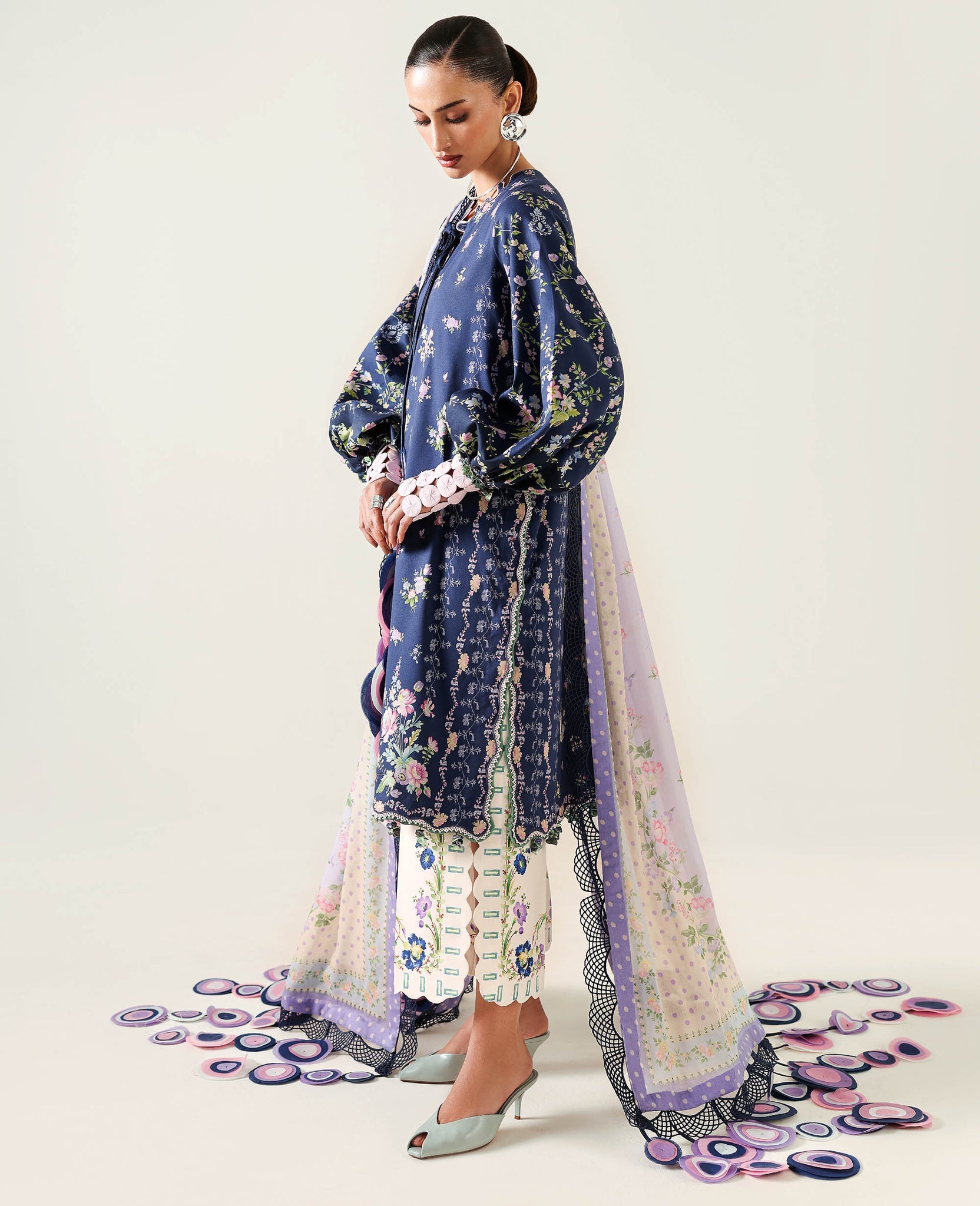 Republic Womenswear | Neoma Summer Prints 26 | Kaia - Luxury Dress - available at Maria Faisal in UK and USA.