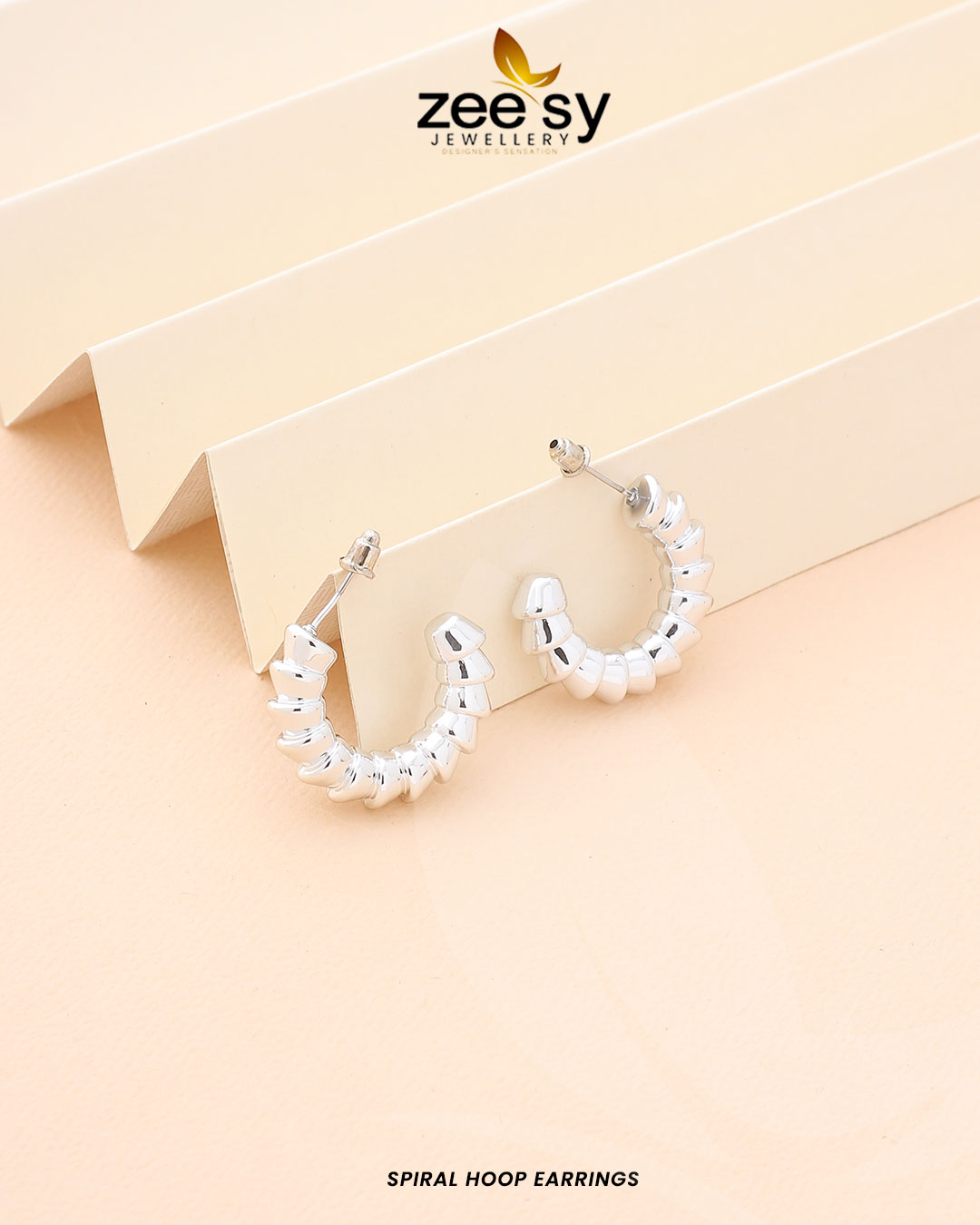 Spiral Hoop Earrings - Earrings 