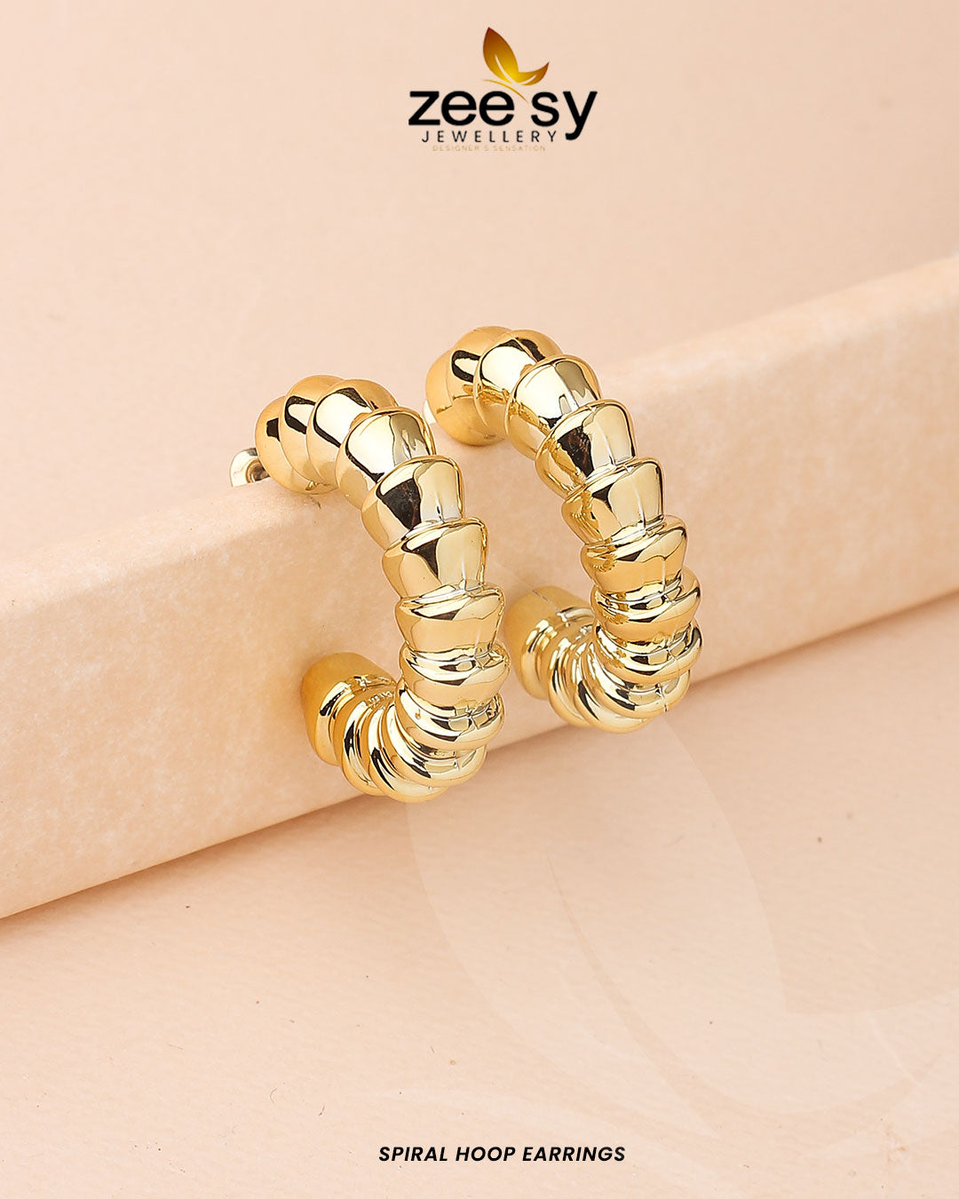 Spiral Hoop Earrings - Earrings 
