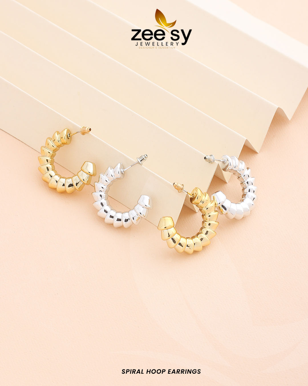 Spiral Hoop Earrings - Earrings 