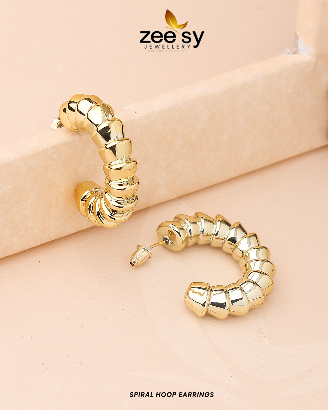 Spiral Hoop Earrings - Earrings 