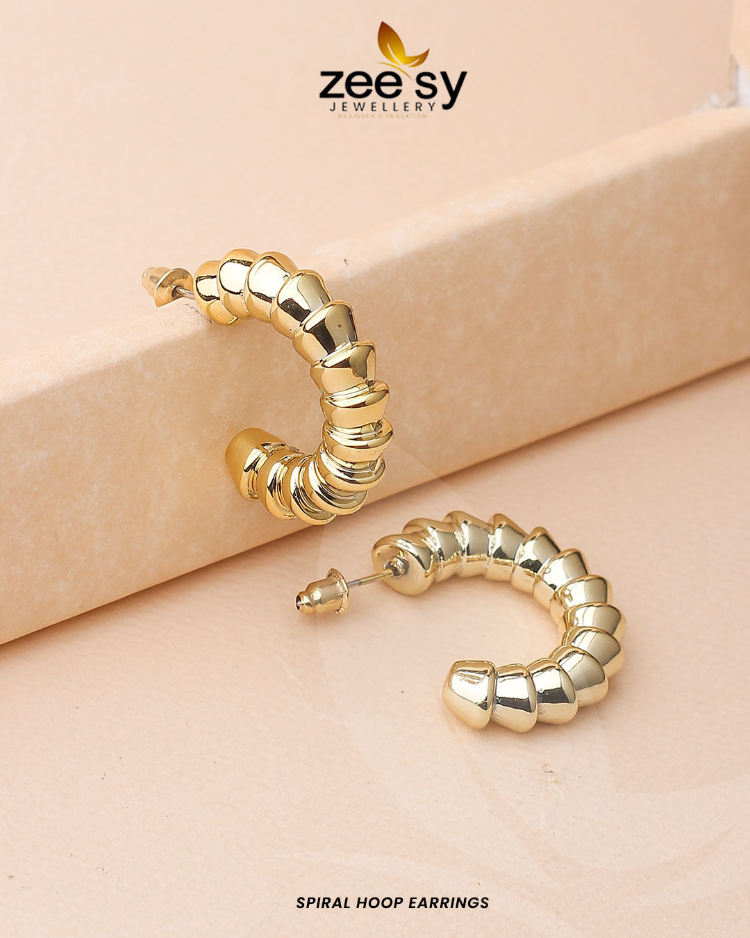 Spiral Hoop Earrings - Earrings 