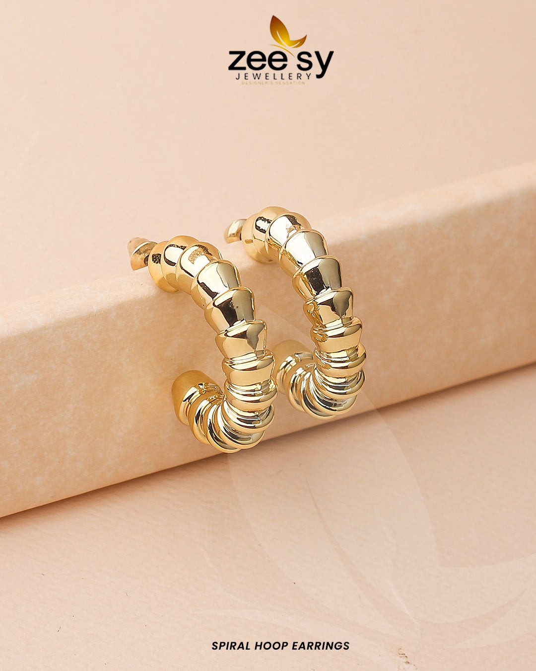 Spiral Hoop Earrings - Earrings 