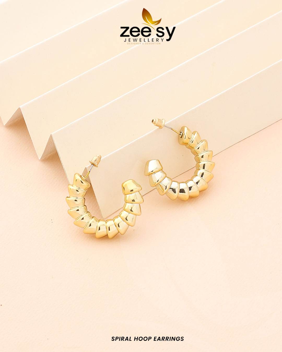 Spiral Hoop Earrings - Earrings 