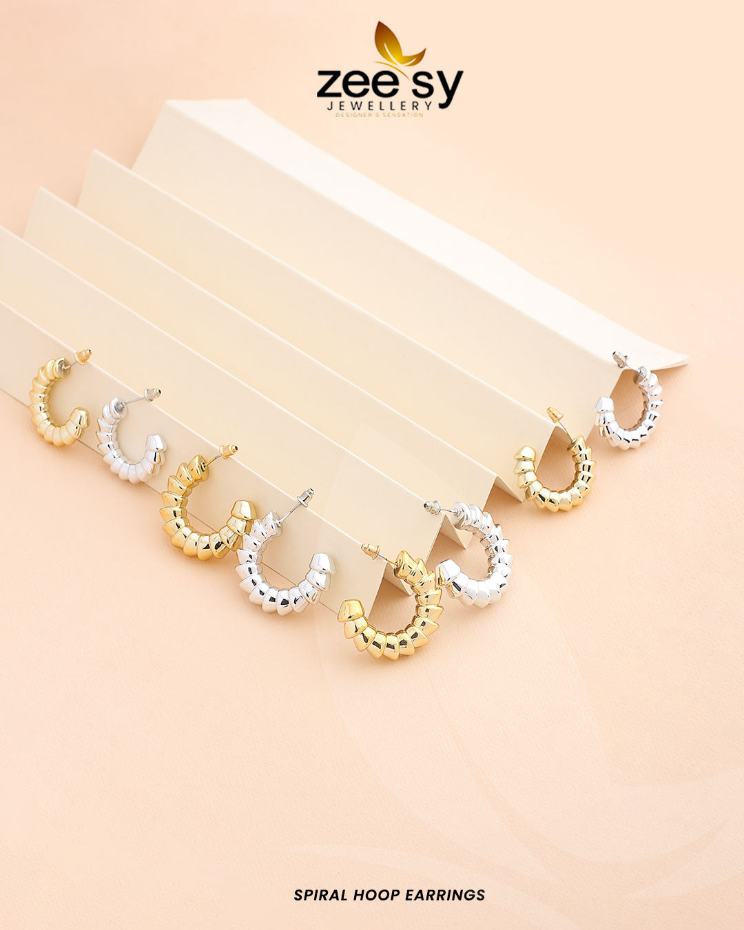 Spiral Hoop Earrings - Earrings 