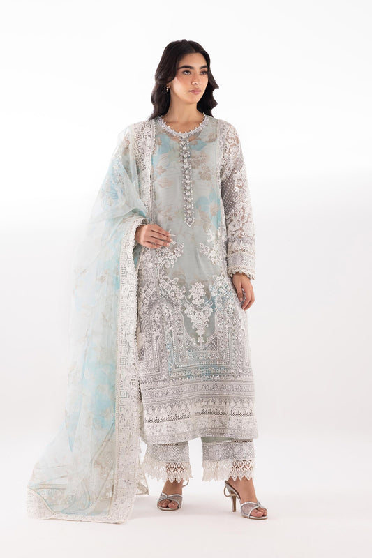 Sana Safinaz | Luxury Pret | Raw Silk Suit SC26EXE121P3 - Dress - available at Maria Faisal in UK and USA.