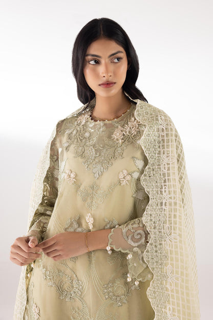 Sana Safinaz | Luxury Pret | Raw Silk Suit SC26EXE140P3 - Dress - available at Maria Faisal in UK and USA.