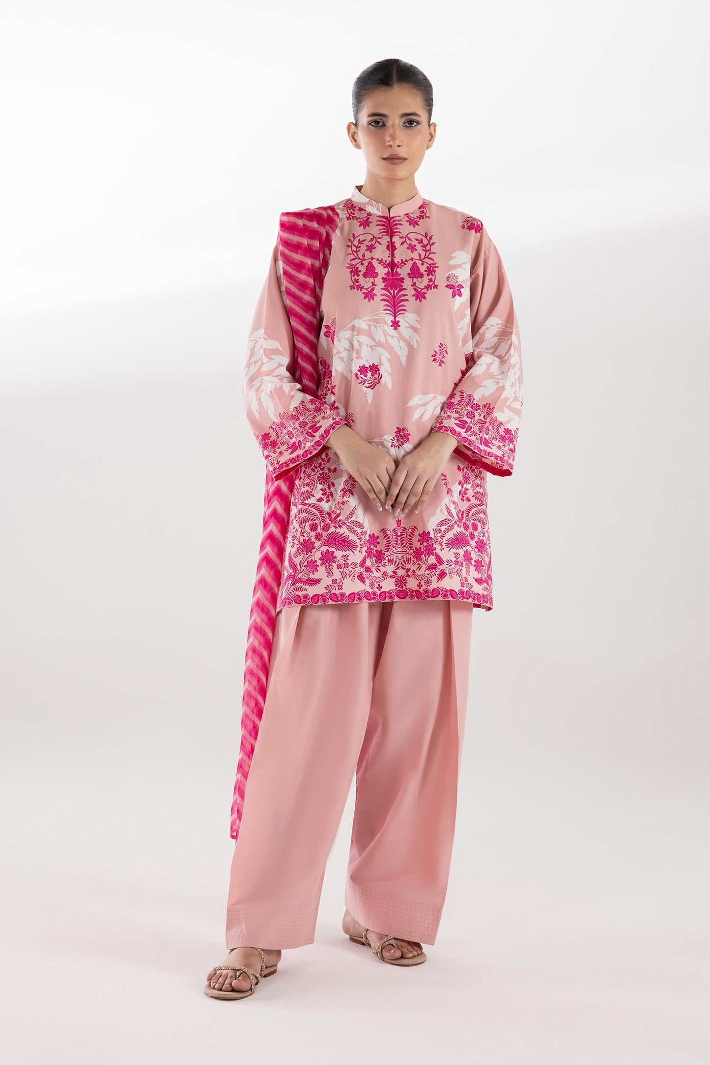 Sana Safinaz | Luxury Pret | Luxury Lawn Suit SC26MHY303AP3 - Dress - available at Maria Faisal in UK and USA.