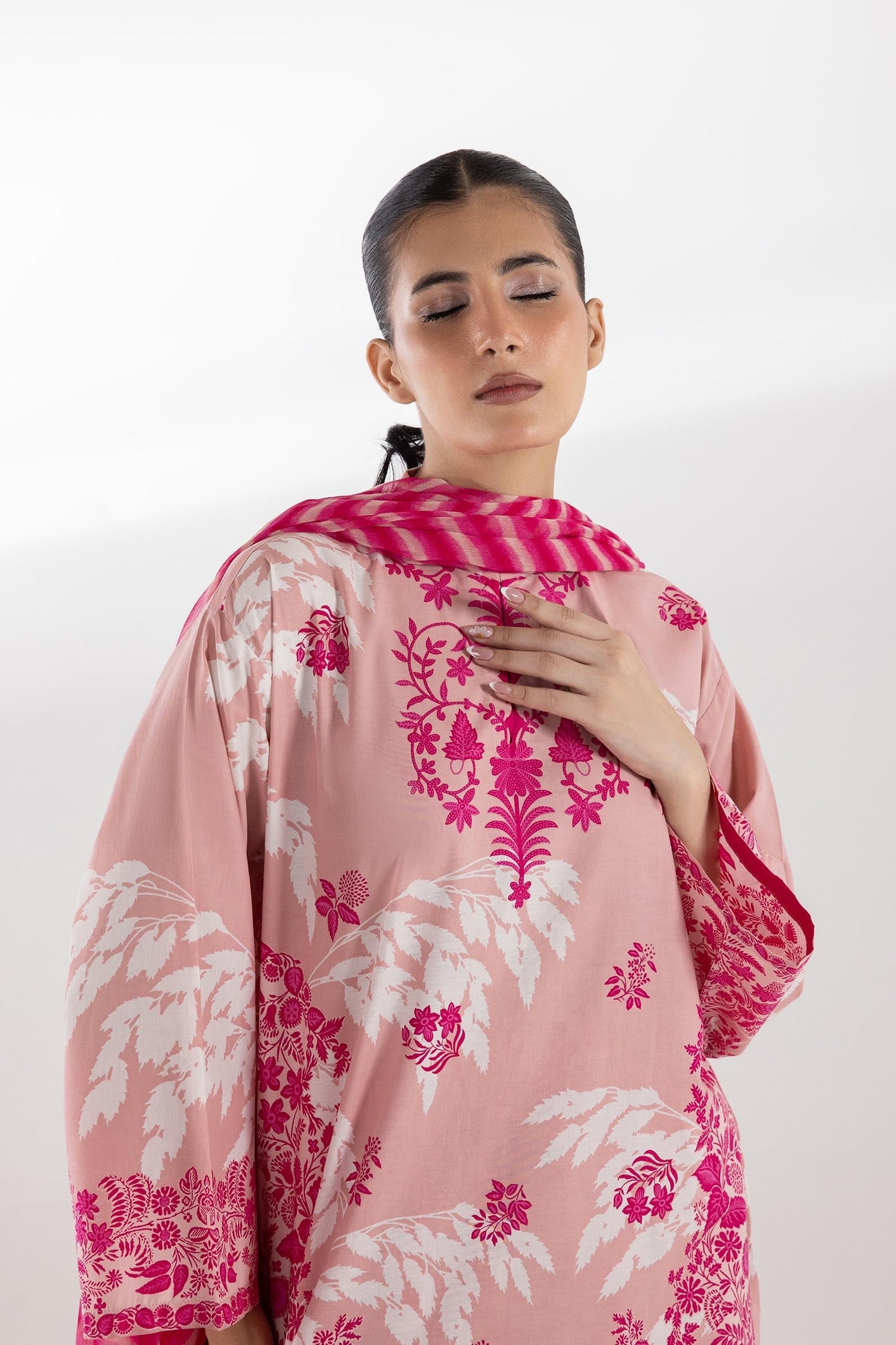 Sana Safinaz | Luxury Pret | Luxury Lawn Suit SC26MHY303AP3 - Dress - available at Maria Faisal in UK and USA.
