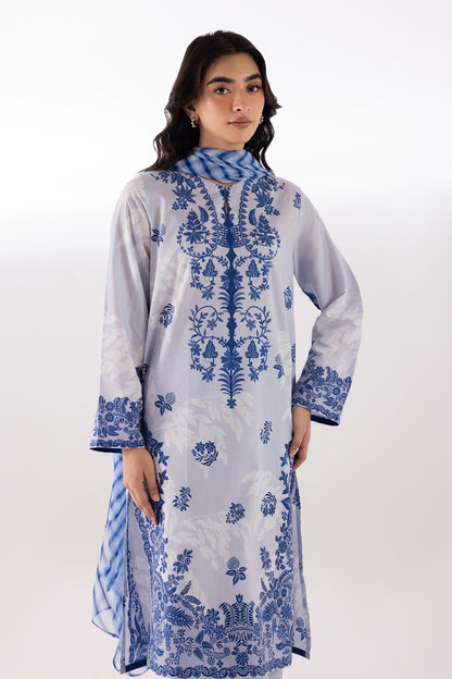 Sana Safinaz | Luxury Pret | Luxury Lawn Suit SC26MHY303BP3 - Dress - available at Maria Faisal in UK and USA.