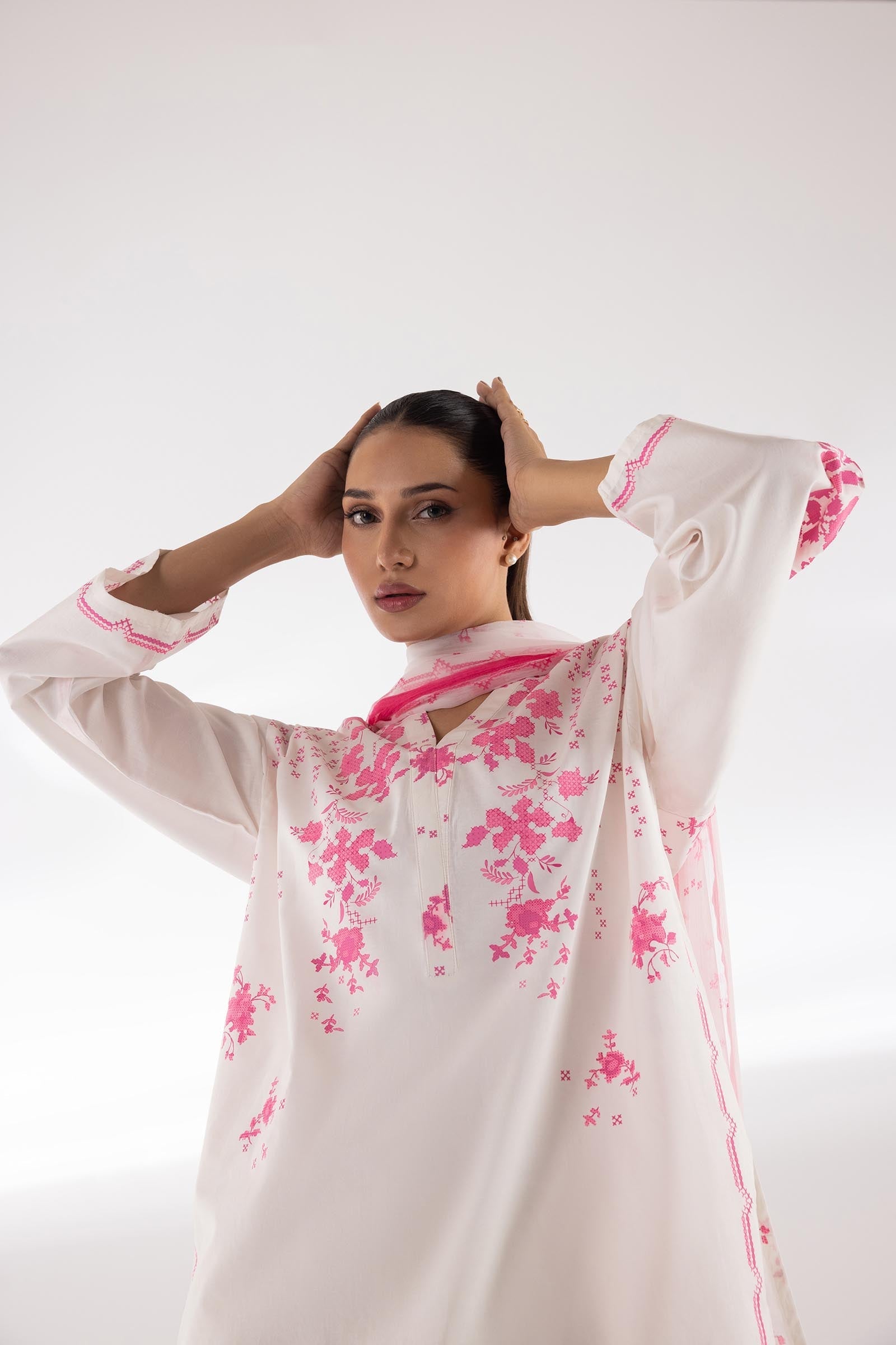 Sana Safinaz | Luxury Pret | Luxury Lawn Suit SC26MHY304AP3 - Dress - available at Maria Faisal in UK and USA.