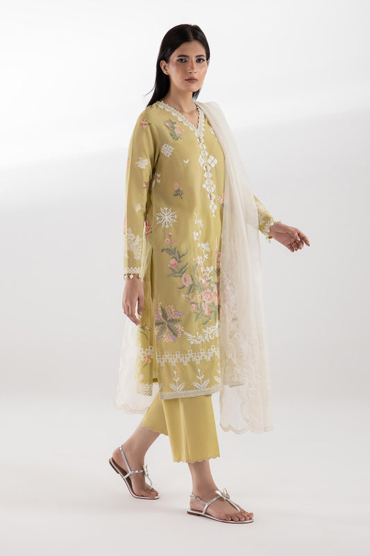 Sana Safinaz | Luxury Pret | Muzlin Lawn Suit SC26MUZ116BP3 - Dress - available at Maria Faisal in UK and USA.