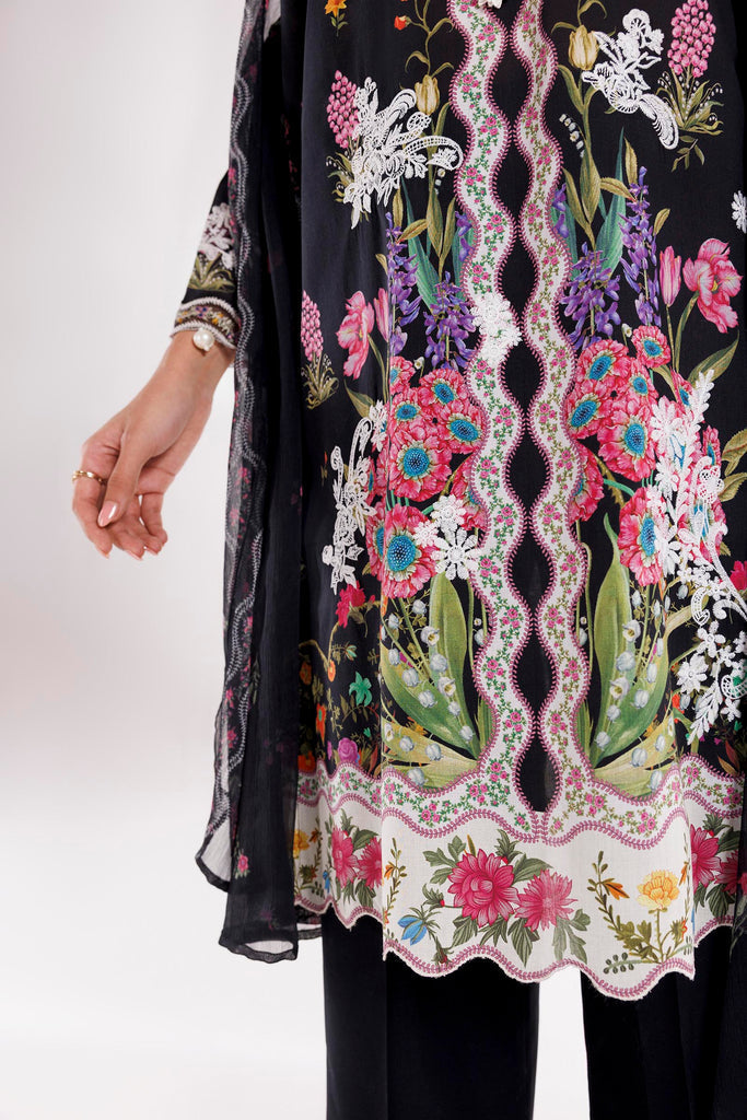 Sana Safinaz | Luxury Pret | Muzlin Lawn Suit SC26MUZ201AP3 - Dress - available at Maria Faisal in UK and USA.