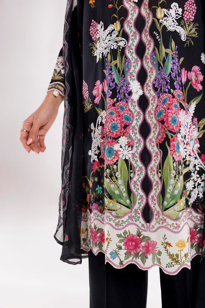 Sana Safinaz | Luxury Pret | Muzlin Lawn Suit SC26MUZ201AP3 - Dress - available at Maria Faisal in UK and USA.