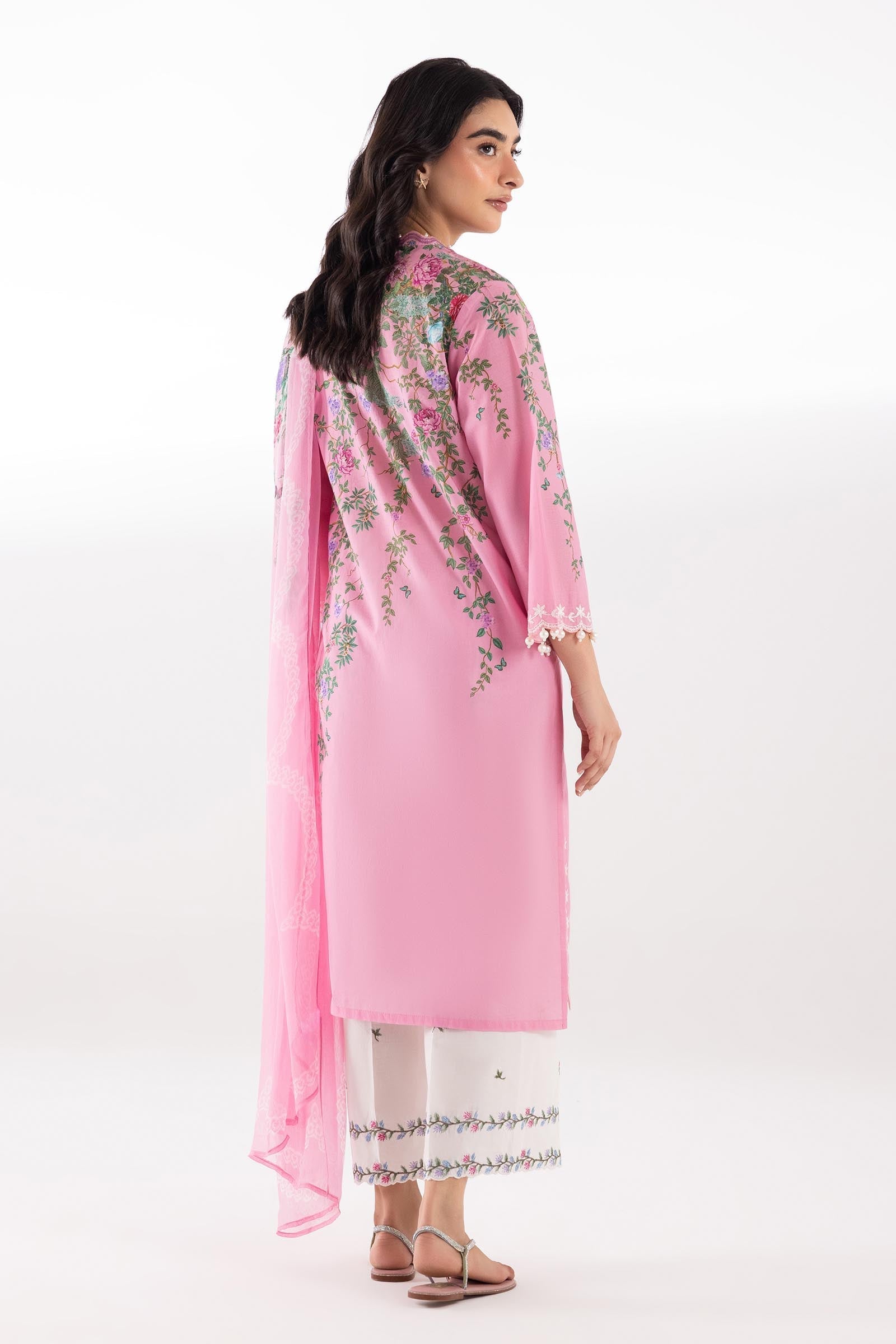 Sana Safinaz | Luxury Pret | Muzlin Lawn Suit SC26MUZ202AP3 - Dress - available at Maria Faisal in UK and USA.