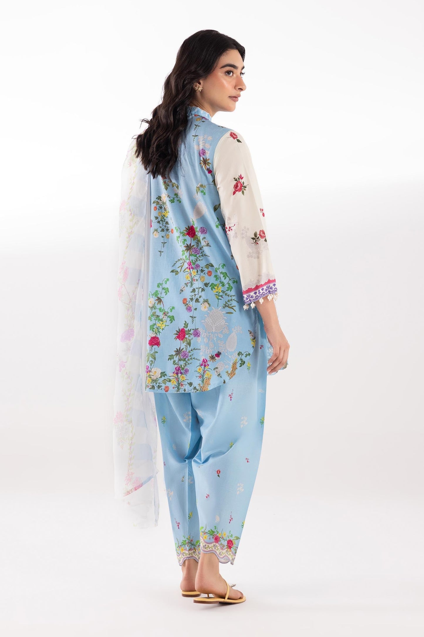 Sana Safinaz | Luxury Pret | Muzlin Lawn Suit SC26MUZ203BP3 - Dress - available at Maria Faisal in UK and USA.