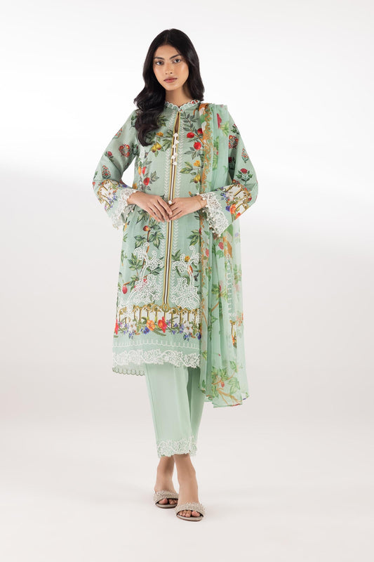 Sana Safinaz | Luxury Pret | Lawn Muzlin Suit SC26MUZ204BP3 - Dress - available at Maria Faisal in UK and USA.