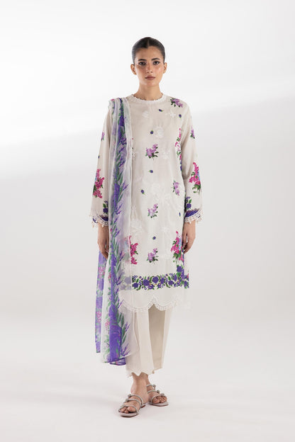 Sana Safinaz | Luxury Pret | Muzlin Lawn Suit SC26MUZ205AP3 - Dress - available at Maria Faisal in UK and USA.