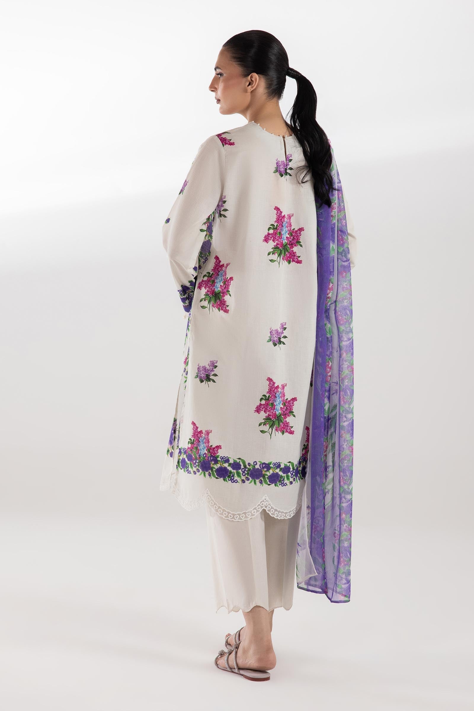 Sana Safinaz | Luxury Pret | Muzlin Lawn Suit SC26MUZ205AP3 - Dress - available at Maria Faisal in UK and USA.