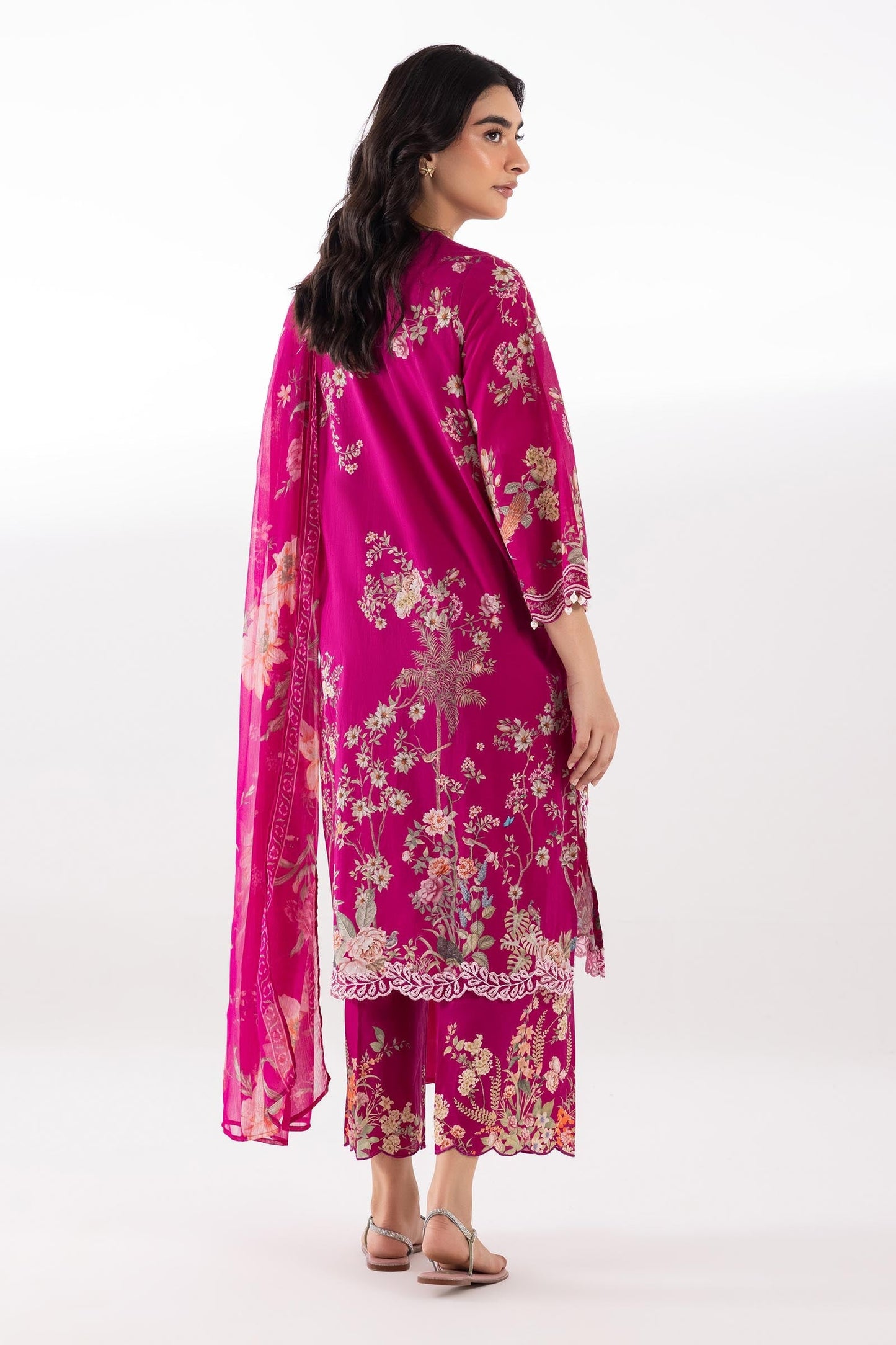 Sana Safinaz | Luxury Pret | Muzlin Lawn Suit SC26MUZ208AP3 - Dress - available at Maria Faisal in UK and USA.