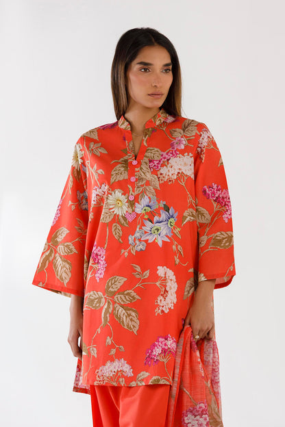 Sana Safinaz | Luxury Pret | Muzlin Lawn Suit SS26MHY102AP3 - Dress - available at Maria Faisal in UK and USA.