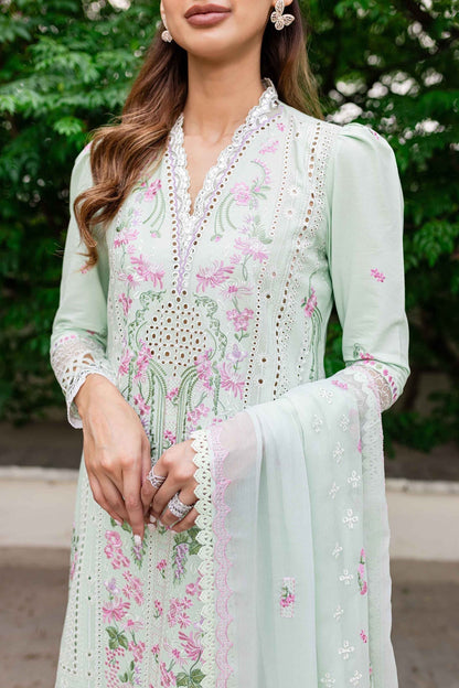 Sable Vogue | Shiree Lawn 24 | Mint Garden - Waniyas