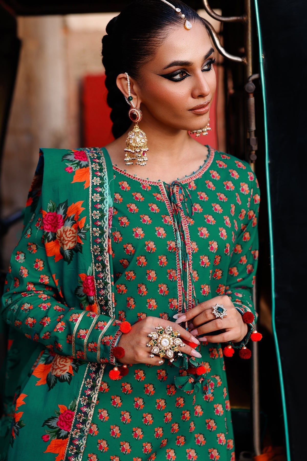 Charizma | Chunnri Collection | CH6-02 - Luxury Dress - available at Maria Faisal in UK and USA.