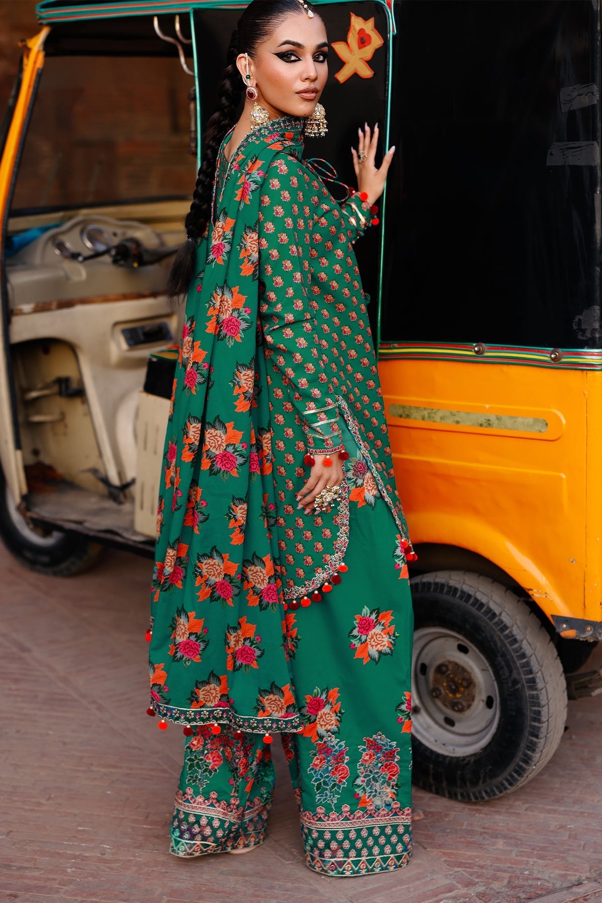 Charizma | Chunnri Collection | CH6-02 - Luxury Dress - available at Maria Faisal in UK and USA.