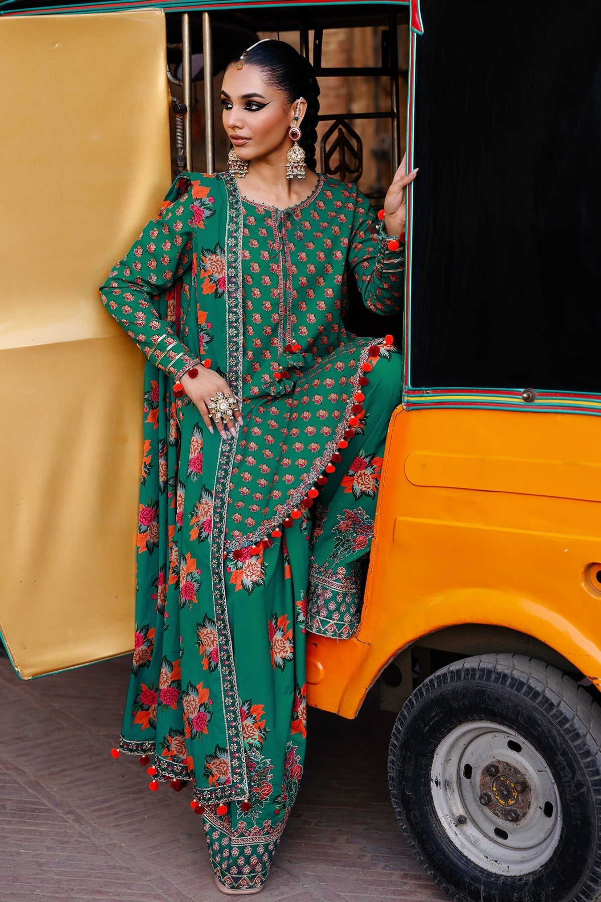 Charizma | Chunnri Collection | CH6-02 - Luxury Dress - available at Maria Faisal in UK and USA.
