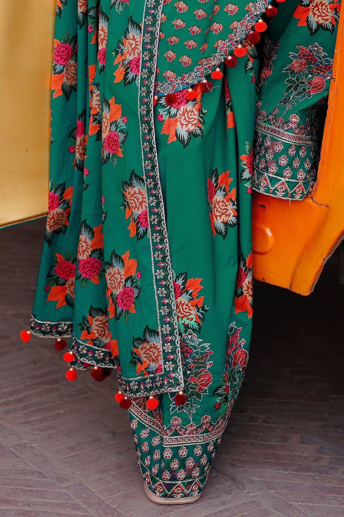Charizma | Chunnri Collection | CH6-02 - Luxury Dress - available at Maria Faisal in UK and USA.