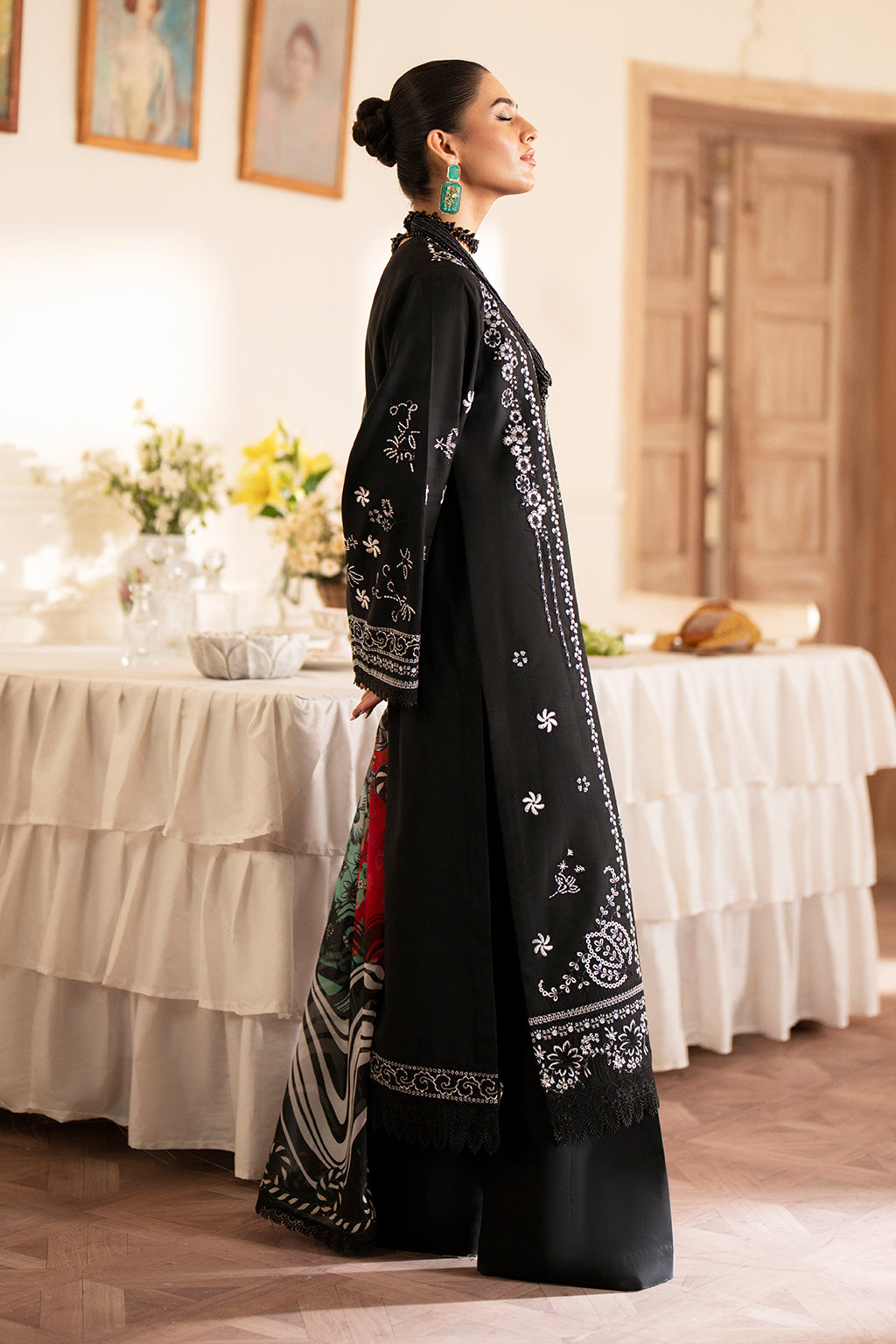 Saad Shaikh | Lumiere Winter |  D-06 Seina - Designer Dress with Intricate embroidery and embellishments. Shop elegent wedding dress at Maria Faisal.