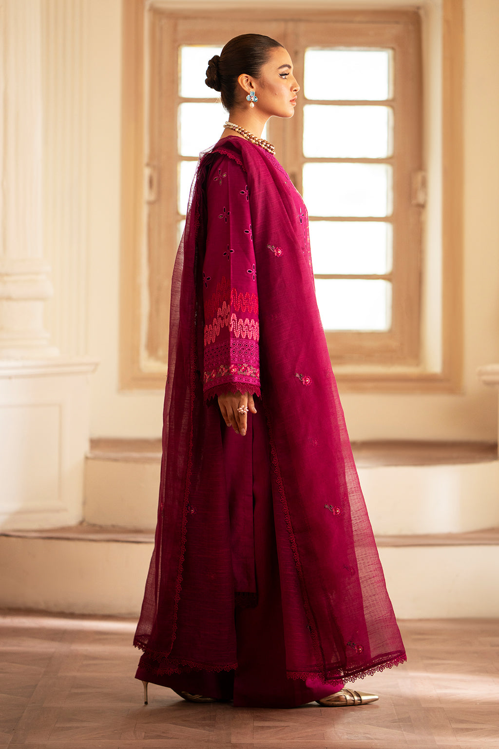 Saad Shaikh | Lumiere Winter |  D-04 Arcilla - Designer Dress with Intricate embroidery and embellishments. Shop elegent wedding dress at Maria Faisal.