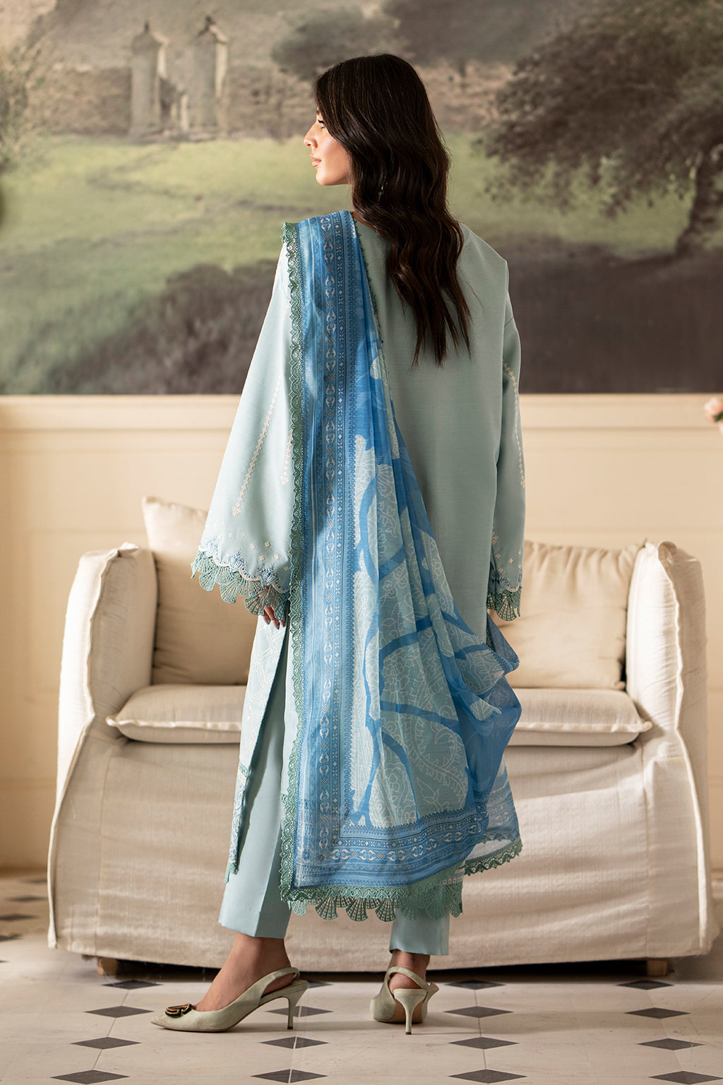 Saad Shaikh | Lumiere Winter | D-10 Ribera - Designer Dress with Intricate embroidery and embellishments. Shop elegent wedding dress at Maria Faisal.