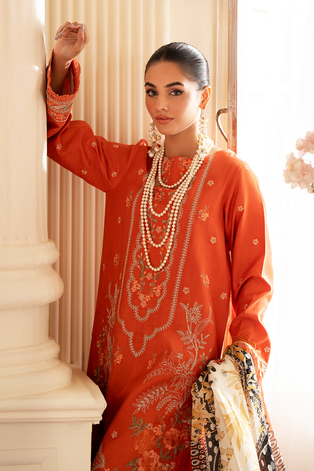 Saad Shaikh | Lumiere Winter |  D-02 Zenith - Designer Dress with Intricate embroidery and embellishments. Shop elegent wedding dress at Maria Faisal.