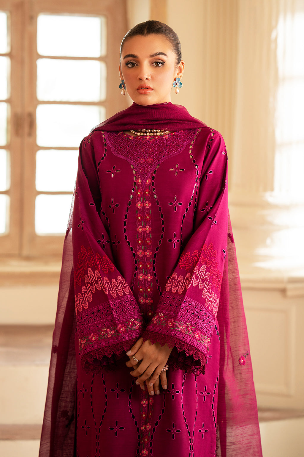 Saad Shaikh | Lumiere Winter |  D-04 Arcilla - Designer Dress with Intricate embroidery and embellishments. Shop elegent wedding dress at Maria Faisal.