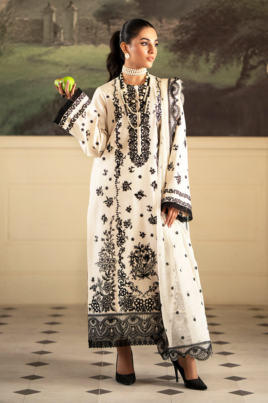 Saad Shaikh | Lumiere Winter |  D-05 Stellaire - Designer Dress with Intricate embroidery and embellishments. Shop elegent wedding dress at Maria Faisal.