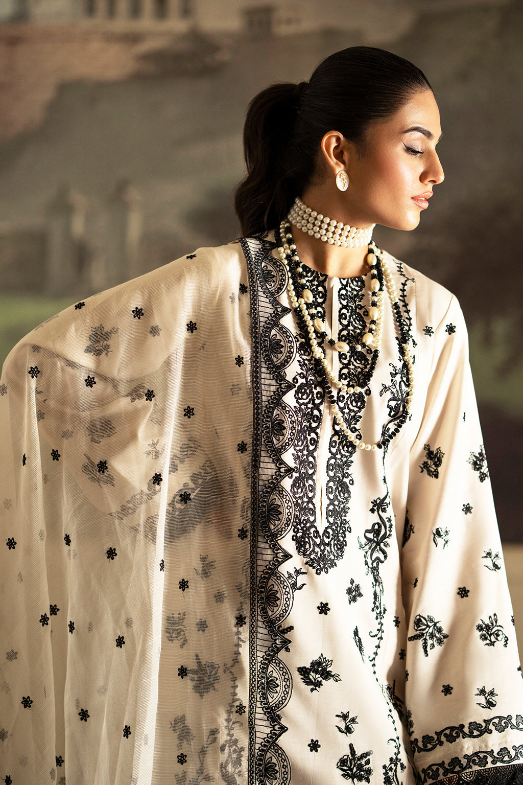 Saad Shaikh | Lumiere Winter |  D-05 Stellaire - Designer Dress with Intricate embroidery and embellishments. Shop elegent wedding dress at Maria Faisal.