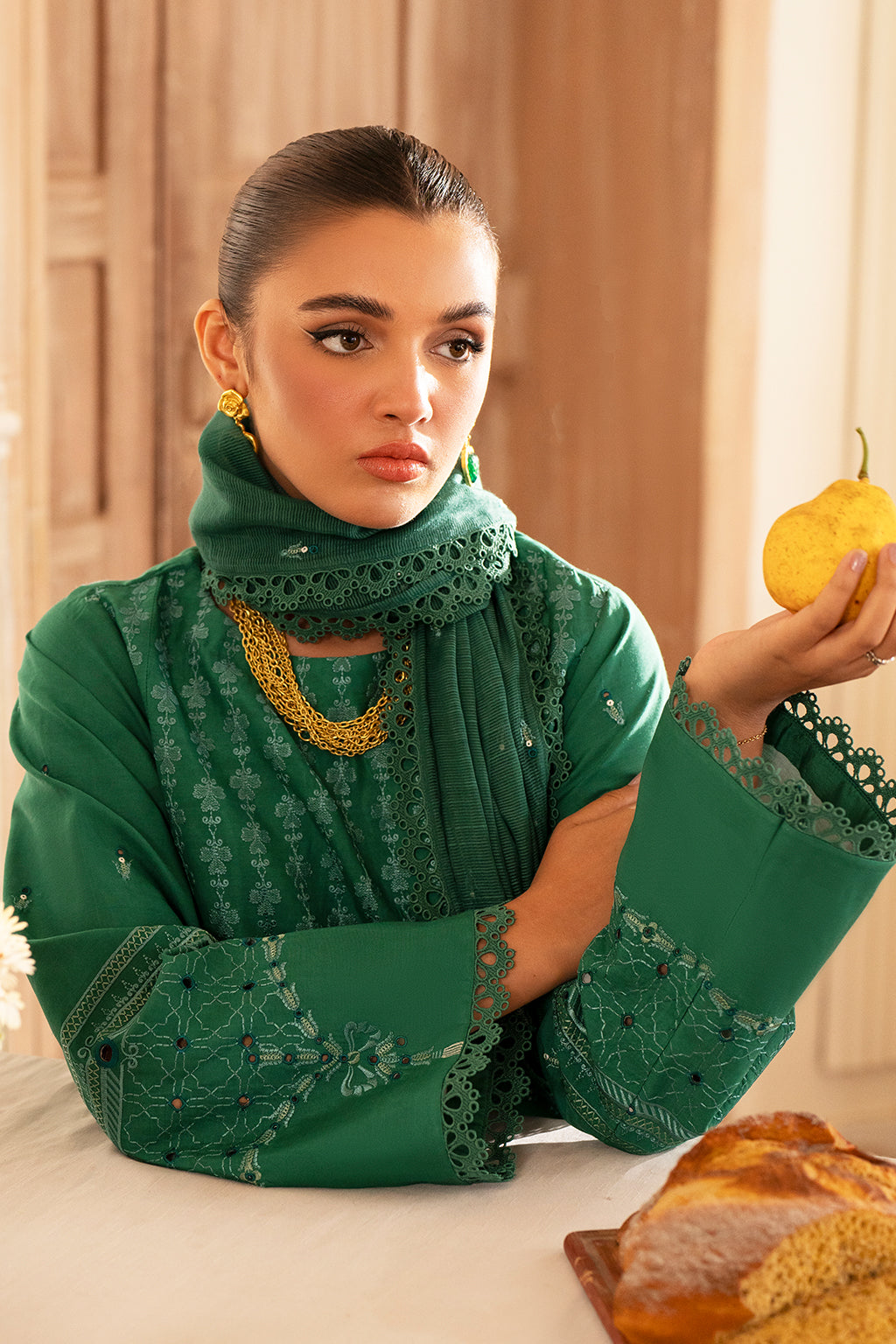 Saad Shaikh | Lumiere Winter |  D-08 Opalo - Designer Dress with Intricate embroidery and embellishments. Shop elegent wedding dress at Maria Faisal.