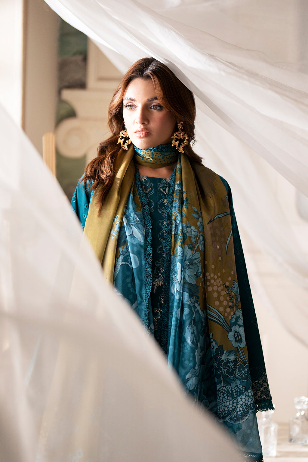 Saad Shaikh | Lumiere Winter |  D-03 Foret - Designer Dress with Intricate embroidery and embellishments. Shop elegent wedding dress at Maria Faisal.