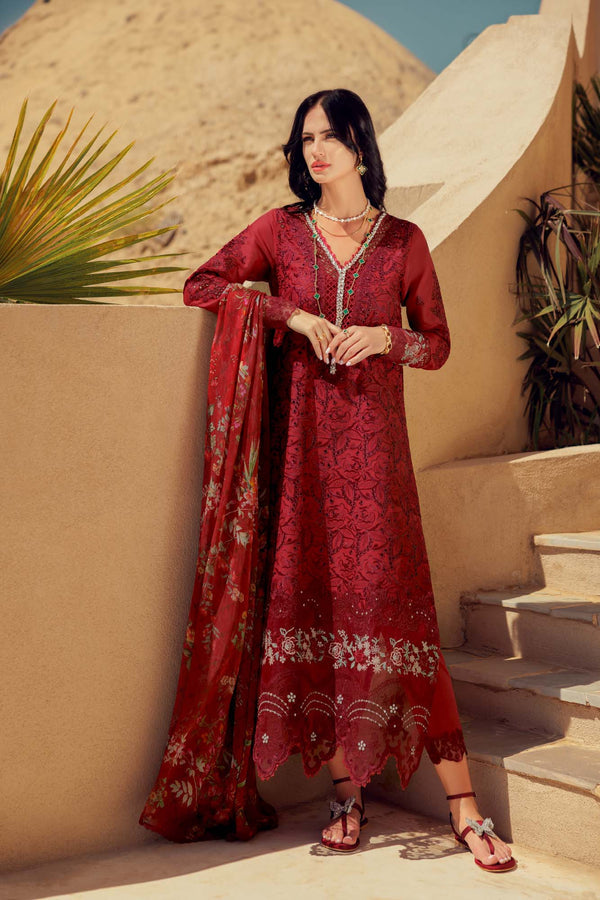 Noor by Saadia Asad | Eid Laserkari Lawn 24 | D1 - Waniyas