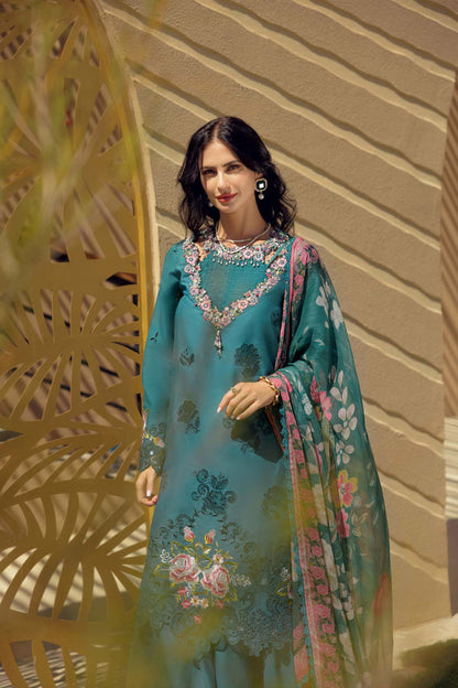 Noor by Saadia Asad | Eid Laserkari Lawn 24 | D4 - Maria Faisal