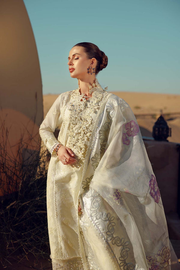 Noor by Saadia Asad | Eid Laserkari Lawn 24 | D2 - Waniyas