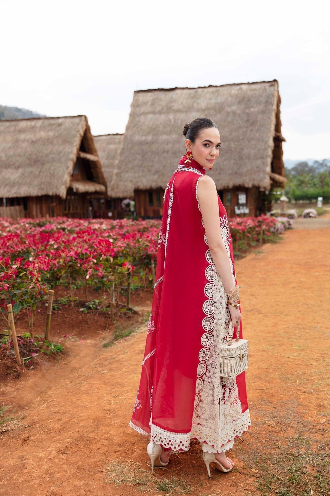 Sable Vogue | Luxury Lawn 24 | Carnelian - Ladies Clothes - Maria Faisal