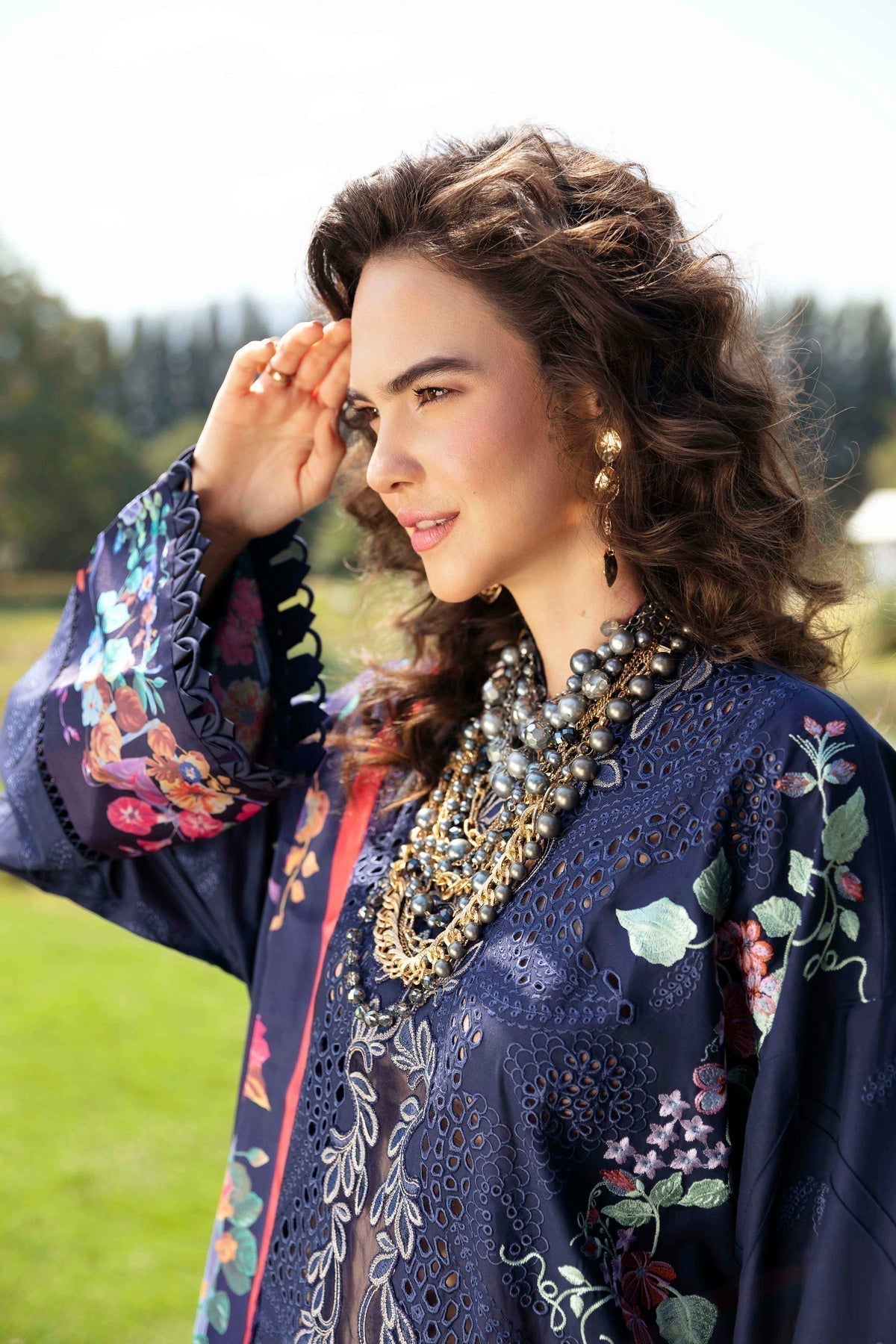 Sable Vogue | Luxury Lawn 24 | Blossom - Ladies Clothes - Maria Faisal