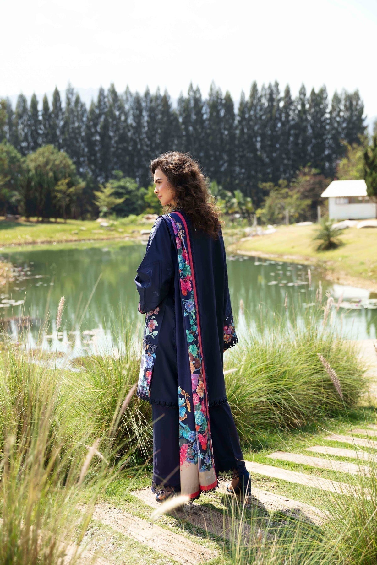 Sable Vogue | Luxury Lawn 24 | Blossom - Ladies Clothes - Maria Faisal