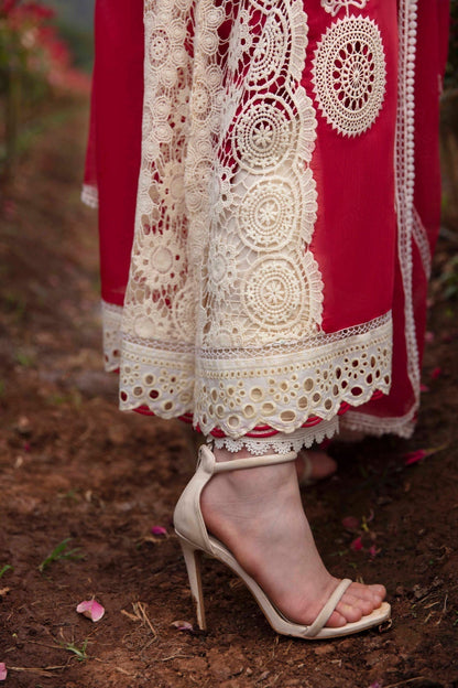 Sable Vogue | Luxury Lawn 24 | Carnelian - Ladies Clothes - Maria Faisal