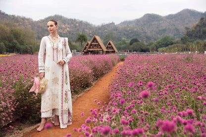 Sable Vogue | Luxury Lawn 24 | Lyra - Ladies Clothes - Maria Faisal
