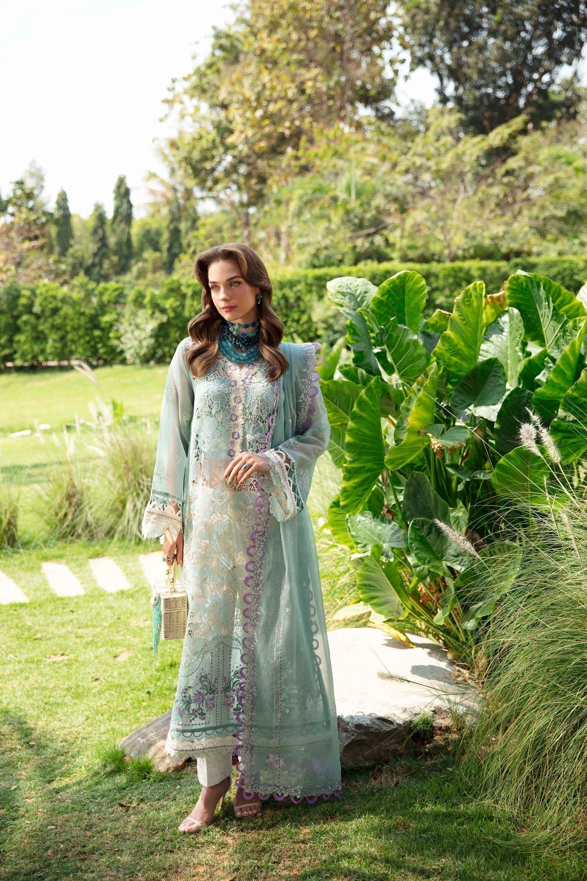 Sable Vogue | Luxury Lawn 24 | Afroz - Ladies Clothes - Maria Faisal