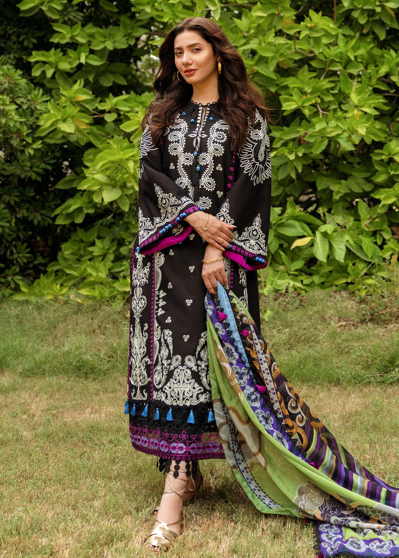 Sadaf Fawad Khan | Lawn 24 | Helen (A) - Designer Dress with Intricate embroidery and embellishments. Shop elegent wedding dress at Maria Faisal.
